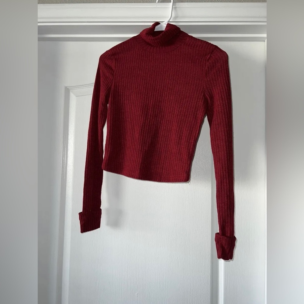 SHEIN Women’s Turtleneck Ribbed Knit Sweater - Long Sleeve, Size S, Fall/Winter